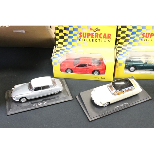 1108 - 26 Boxed diecast models to include Burago, Motorama, Shell Sportscar Collection, Maisto and Lledo (d... 