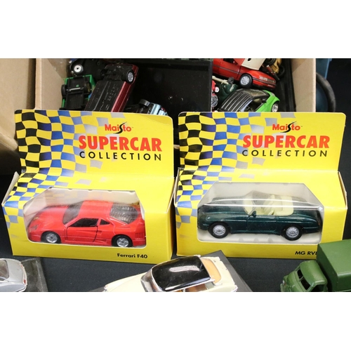 1108 - 26 Boxed diecast models to include Burago, Motorama, Shell Sportscar Collection, Maisto and Lledo (d... 