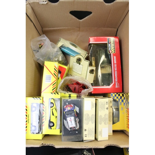 1108 - 26 Boxed diecast models to include Burago, Motorama, Shell Sportscar Collection, Maisto and Lledo (d... 