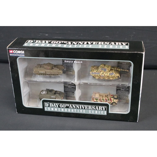 1111 - Seven boxed diecast models / sets to include Corgi D Day 60th Anniversary Commemorative Series Sword... 