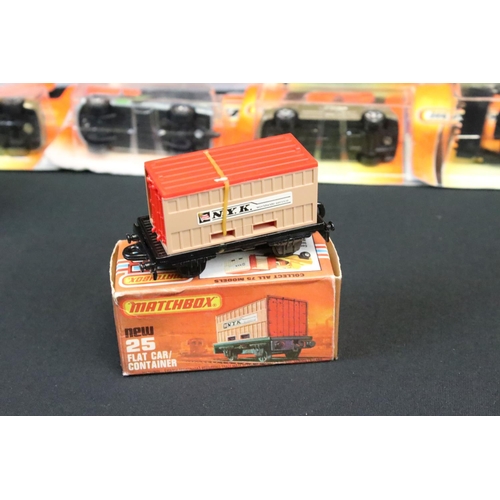 1115 - 14 Boxed / carded diecast models to include 2 x 75 Series (25 Flat Car / Container (elastic band att... 