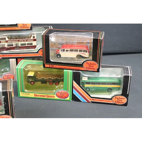 1118 - 15 Boxed EFE Exclusive First Editions diecast model buses, 1:76 scale, featuring Brewery Series, De-... 