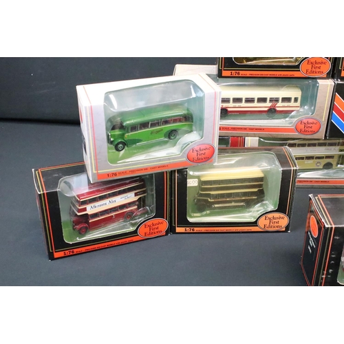 1118 - 15 Boxed EFE Exclusive First Editions diecast model buses, 1:76 scale, featuring Brewery Series, De-... 