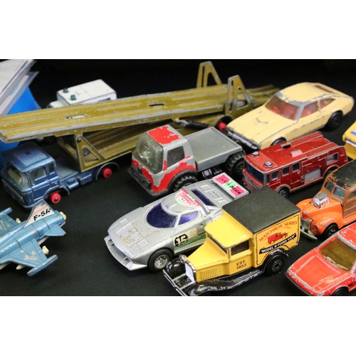 1119 - Collection of play worn diecast models featuring mid 20th C examples, to include Dinky, Corgi, Match... 