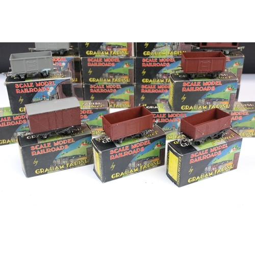 112 - 20 Boxed Graham Farish OO gauge Scale Model Railroads items of rolling stock, all wagons and vans