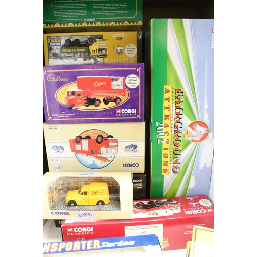 1121 - 17 Boxed Corgi diecast models to include 4 x Fairground Attractions ltd edn (CC10804, CC11506, CC107... 