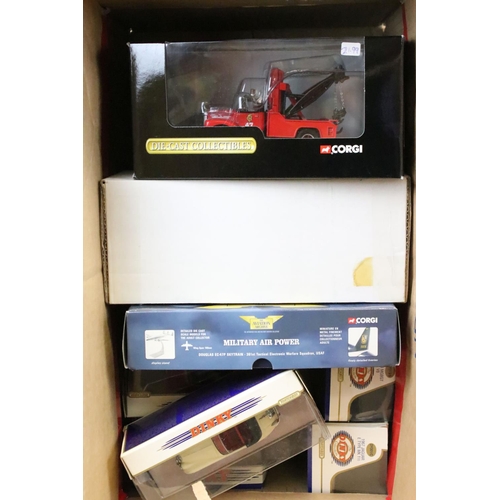 1123 - 27 Boxed / cased diecast models of varying scales to include Corgi, ERTL, Matchbox, Burago, Cararma,... 