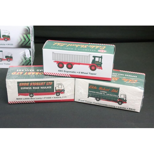 1125 - Seven Boxed Atlas Editions Eddie Stobart diecast models to include H4663, H8200, H123, F1459, F210, ... 