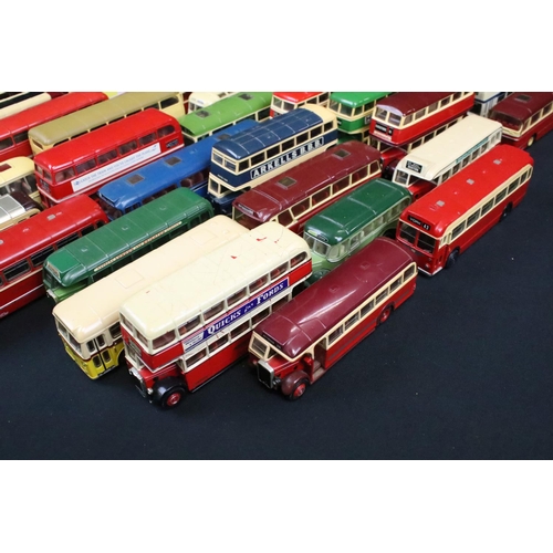 1126 - Over 50 diecast model buses to include Corgi Original Omnibus & EFE Exclusive First Editions example... 