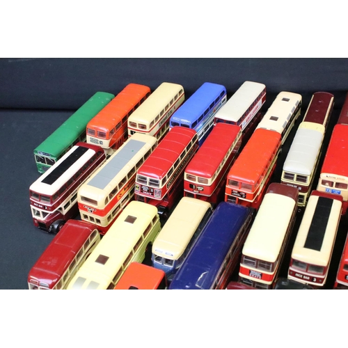 1126 - Over 50 diecast model buses to include Corgi Original Omnibus & EFE Exclusive First Editions example... 