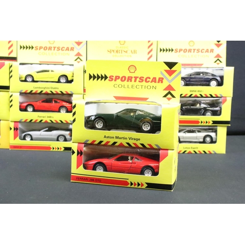 1128 - Collection of diecast models to include 26 x boxed examples featuring Shell Classic Sportscar Collec... 