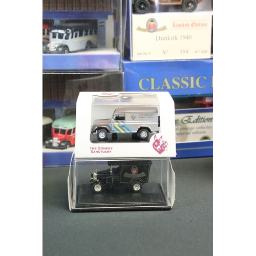 1130 - 23 Boxed / cased Oxford Diecast models, to include Haulage Company (DAF03CS & SCA01CS), Oxford Omnib... 