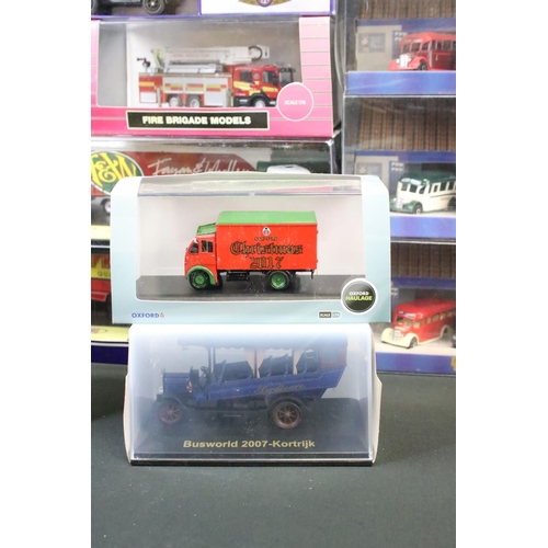 1130 - 23 Boxed / cased Oxford Diecast models, to include Haulage Company (DAF03CS & SCA01CS), Oxford Omnib... 