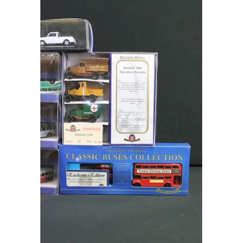 1130 - 23 Boxed / cased Oxford Diecast models, to include Haulage Company (DAF03CS & SCA01CS), Oxford Omnib... 