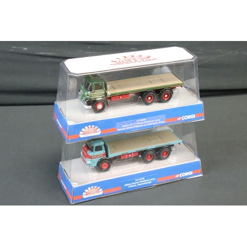 1131 - Eight cased Corgi 'Marques Of Distinction' 1:50 scale diecast model trucks to include CC10806, CC106... 