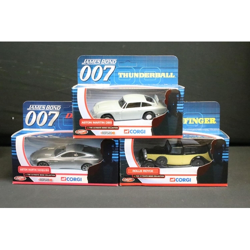 1132 - Ten boxed James Bond 007 diecast models to include 7 x Corgi 'The Ultimate Bond Collection' (TY07501... 