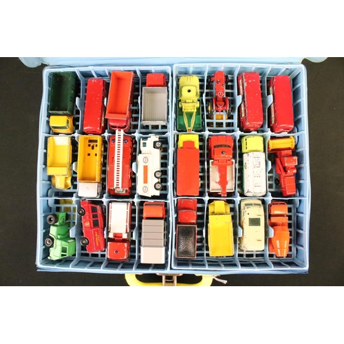 1134 - Two Matchbox Series / Superfast Collector cases containing a total of 96 x play worn diecast models,... 