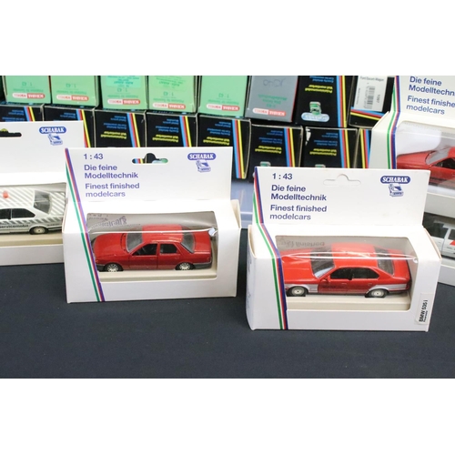 1139 - Around 58 boxed Schabak diecast models to include 1151 BMW 535i Taxi, 1035 Audi 80, 1011 VW Vento et... 