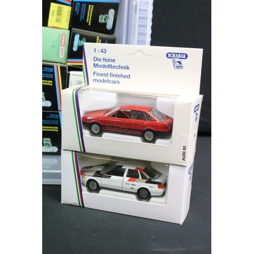 1139 - Around 58 boxed Schabak diecast models to include 1151 BMW 535i Taxi, 1035 Audi 80, 1011 VW Vento et... 