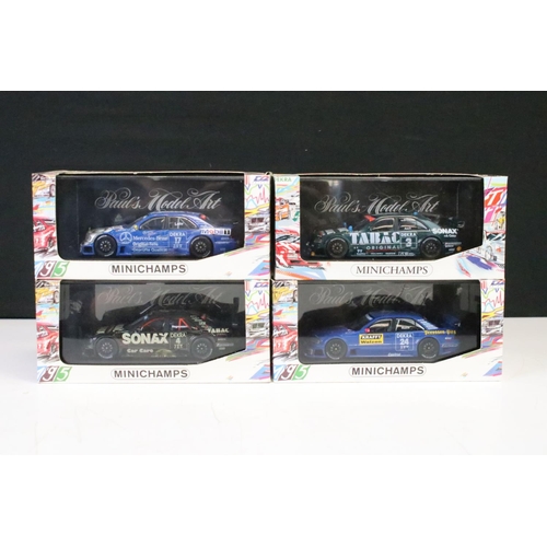 1142 - 13 boxed/ cased Paul's Model Art Minichamps diecast models to include 102220 Jaguar XJ 220, 082072 F... 