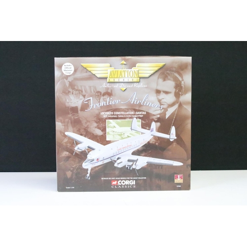 1143 - Six boxed Corgi The Aviation Archives diecast models 1:144 scale, to include 47106 Douglas DC3-RAF, ... 