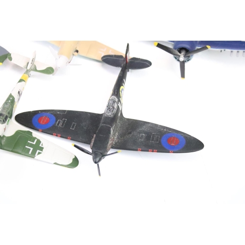 1144 - 30 Atlas Editions military aircraft diecast models, with a quantity of associated stands, featuring ... 