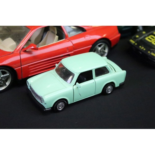 1150 - 14 diecast models, of varying scales, to include Maisto, Corgi, Burago, Knight & Welly examples, fea... 