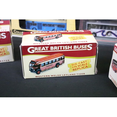 1153 - 16 Boxed diecast model buses to include 11 x Corgi Original Omnibus, 4 x Atlas Great British Buses a... 