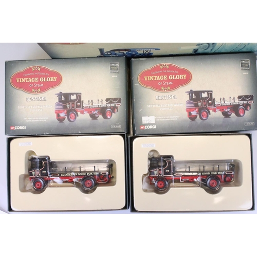 1164 - Four Corgi Vintage Glory limited edition diecast steam engine models to include a Fowler B6 road loc... 