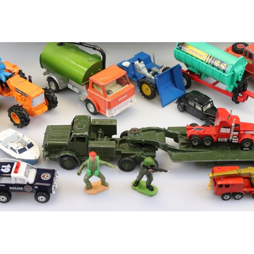 1166 - Collection of circa 60/70/80s play worn diecast models to include Dinky, Corgi and Matchbox etc feat... 