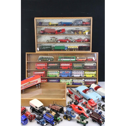 1170 - Over 60 diecast models to include Burago, Corgi, Oxford Diecast, EFE & Matchbox examples, with model... 