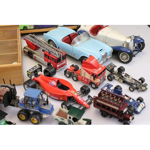 1170 - Over 60 diecast models to include Burago, Corgi, Oxford Diecast, EFE & Matchbox examples, with model... 