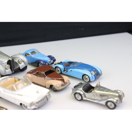 1182 - 22 Metal & diecast models to include Spark, Dinky, IXO, Solido, kit built etc, vg overall condition