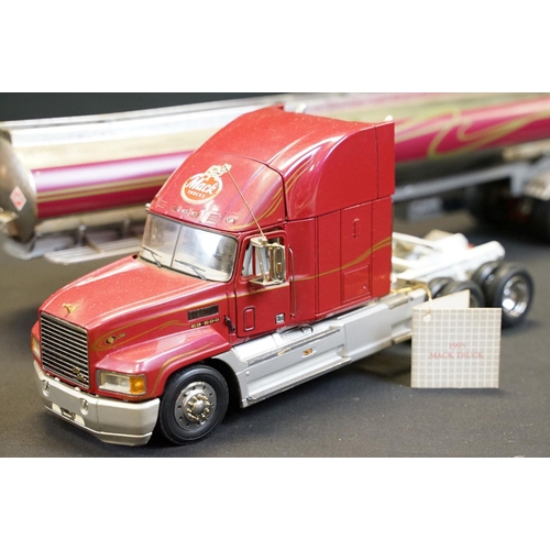 1212 - Three Franklin Mint 1:32 scale Precision diecast Models to include Mack Lorry Cab, Mack Fuel Tanker ... 