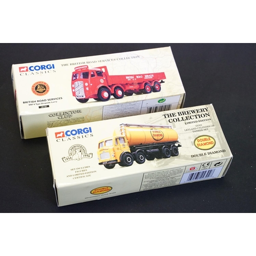 1214 - 11 Boxed Corgi ltd edn haulage diecast models to include CC12205 Pulleyn Transport, Haulier Of Renow... 