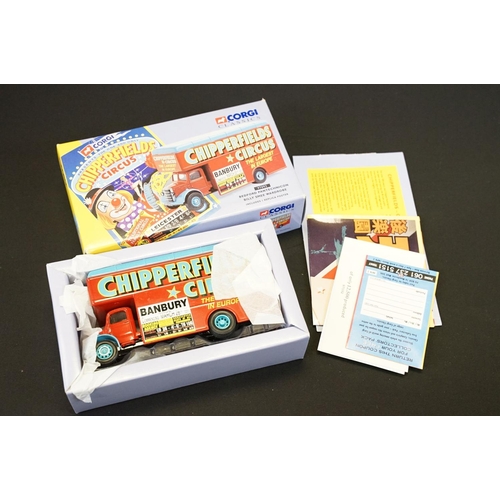 1216 - Nine boxed Corgi Chipperfield Circus diecast models to include 97886, 97092, 97887, 97022, 96905, 97... 