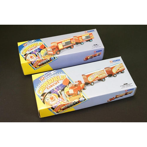 1216 - Nine boxed Corgi Chipperfield Circus diecast models to include 97886, 97092, 97887, 97022, 96905, 97... 