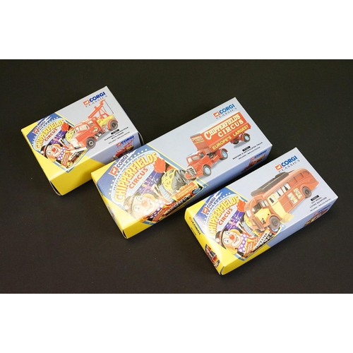 1216 - Nine boxed Corgi Chipperfield Circus diecast models to include 97886, 97092, 97887, 97022, 96905, 97... 