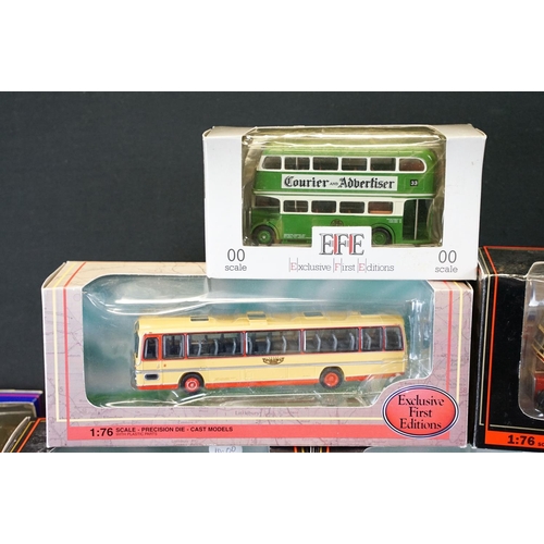 1218 - 30 boxed / cased diecast model buses to include 24 EFE Exclusive First Editions and 6 x Corgi Origin... 