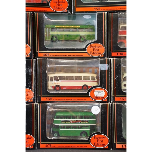 1218 - 30 boxed / cased diecast model buses to include 24 EFE Exclusive First Editions and 6 x Corgi Origin... 