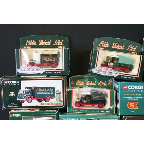 1223 - Collection of 16 boxed Corgi Classics Eddie Stobart diecast models to include 59504, 13601, 30202, 2... 