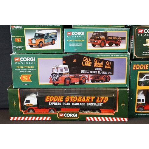 1223 - Collection of 16 boxed Corgi Classics Eddie Stobart diecast models to include 59504, 13601, 30202, 2... 