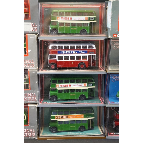 1224 - Collection of 15 boxed/ cased The Original Omnibus Company diecast models to include 97852, 40406, 9... 