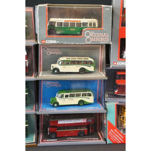 1224 - Collection of 15 boxed/ cased The Original Omnibus Company diecast models to include 97852, 40406, 9... 