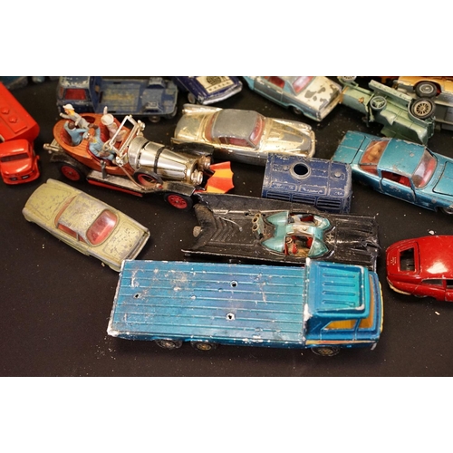 1228 - Quantity of heavily play worn diecast models to include Corgi, Dinky etc featuring Corgi Batmobile w... 