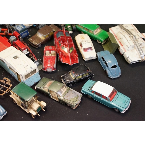 1228 - Quantity of heavily play worn diecast models to include Corgi, Dinky etc featuring Corgi Batmobile w... 