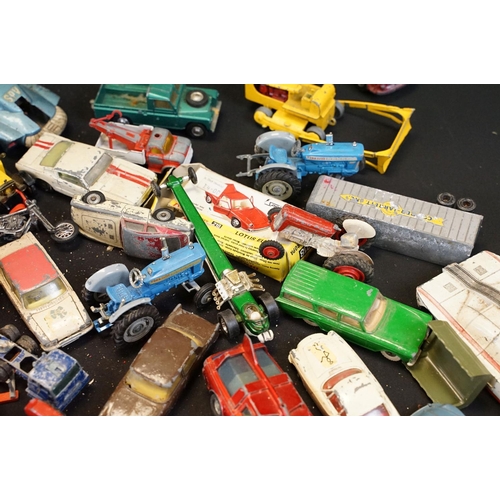 1228 - Quantity of heavily play worn diecast models to include Corgi, Dinky etc featuring Corgi Batmobile w... 