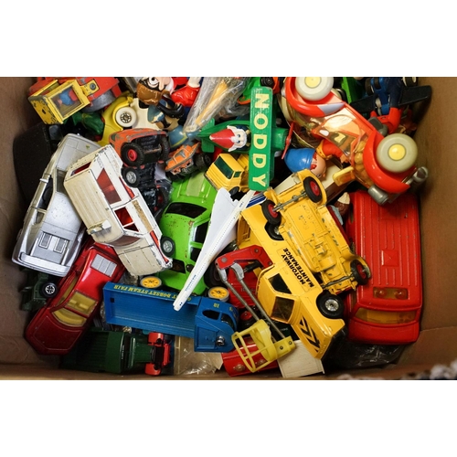 1230 - Large collection of mid 20th century onwards play worn diecast and plastic models to include Corgi, ... 