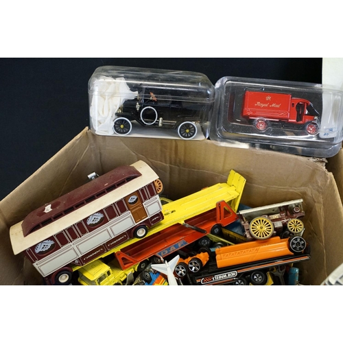 1230 - Large collection of mid 20th century onwards play worn diecast and plastic models to include Corgi, ... 