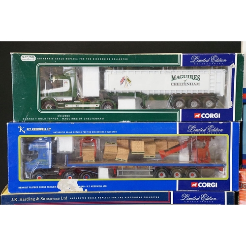 1232 - Seven boxed Corgi ltd edn diecast models to include CC12811 Oakfield Haulage, CC12209 Pete Osborne L... 